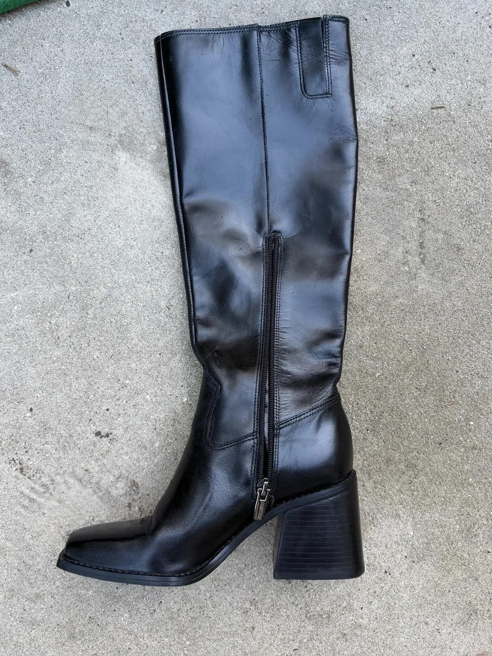 Vince Camuto Sangeti Knee-High Block Heel Leather Boots